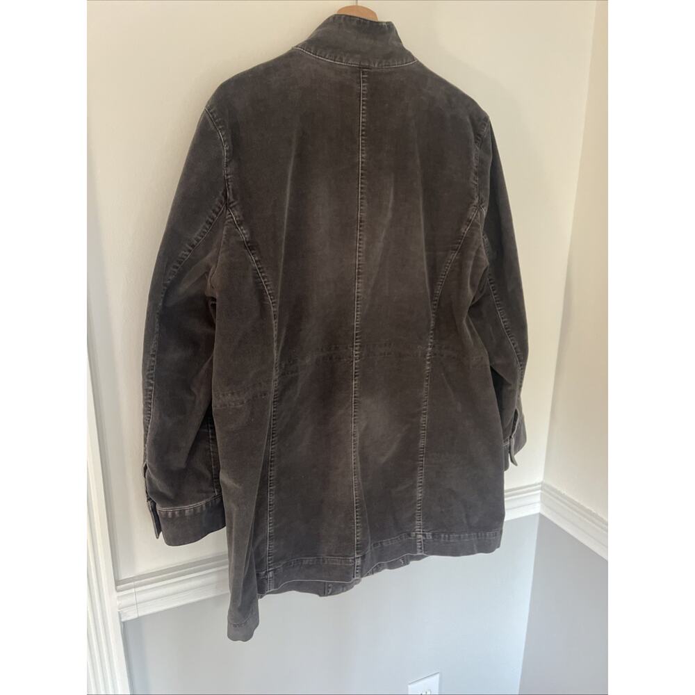 J Jill Corduroy Chore Barn Coat‎ Size Large Gray - Picture 9 of 15
